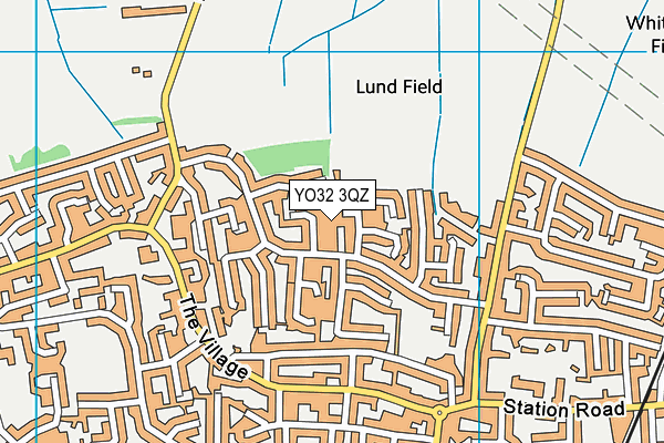 YO32 3QZ map - OS VectorMap District (Ordnance Survey)