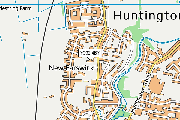 YO32 4BY map - OS VectorMap District (Ordnance Survey) YO32 4BY map - OS VectorMap District (Ordnance Survey)