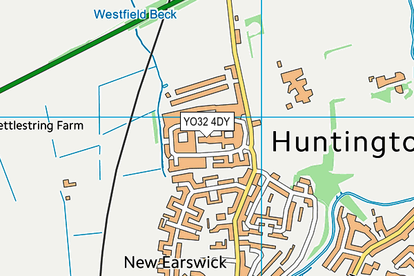 YO32 4DY map - OS VectorMap District (Ordnance Survey) YO32 4DY map - OS VectorMap District (Ordnance Survey)
