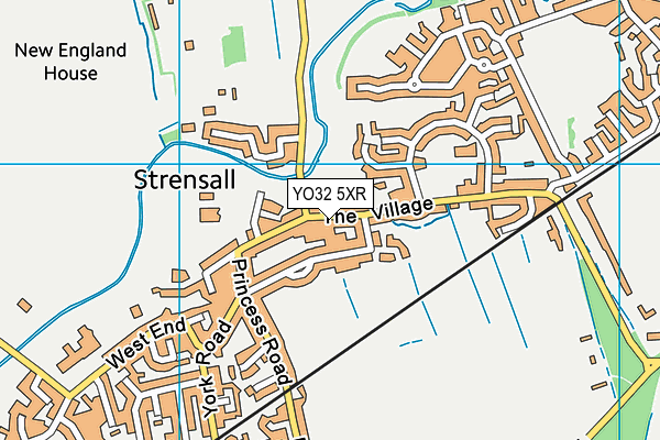 YO32 5XR map - OS VectorMap District (Ordnance Survey) YO32 5XR map - OS VectorMap District (Ordnance Survey)