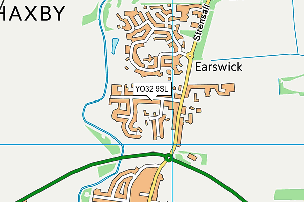 YO32 9SL map - OS VectorMap District (Ordnance Survey) YO32 9SL map - OS VectorMap District (Ordnance Survey)