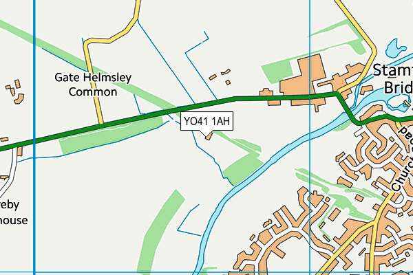 YO41 1AH map - OS VectorMap District (Ordnance Survey) YO41 1AH map - OS VectorMap District (Ordnance Survey)