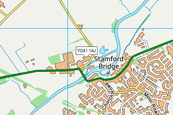 YO41 1AJ map - OS VectorMap District (Ordnance Survey) YO41 1AJ map - OS VectorMap District (Ordnance Survey)
