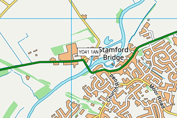 YO41 1AN map - OS VectorMap District (Ordnance Survey) YO41 1AN map - OS VectorMap District (Ordnance Survey)
