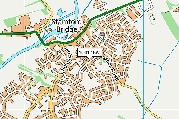 YO41 1BW map - OS VectorMap District (Ordnance Survey) YO41 1BW map - OS VectorMap District (Ordnance Survey)