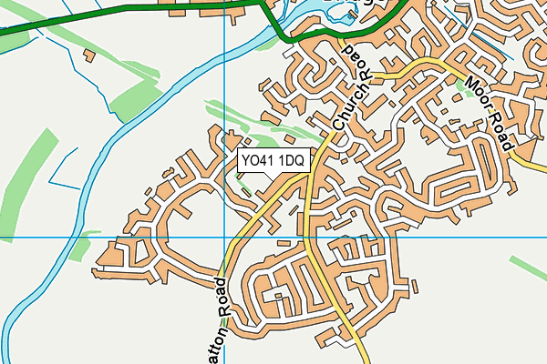 YO41 1DQ map - OS VectorMap District (Ordnance Survey) YO41 1DQ map - OS VectorMap District (Ordnance Survey)