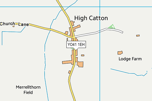 YO41 1EH map - OS VectorMap District (Ordnance Survey) YO41 1EH map - OS VectorMap District (Ordnance Survey)