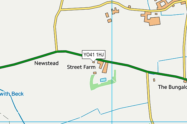 YO41 1HJ map - OS VectorMap District (Ordnance Survey) YO41 1HJ map - OS VectorMap District (Ordnance Survey)