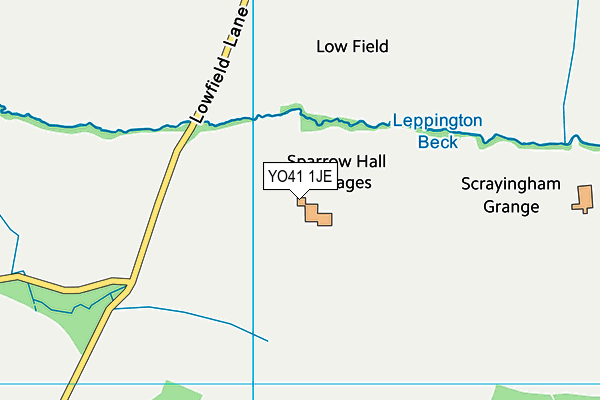 YO41 1JE map - OS VectorMap District (Ordnance Survey) YO41 1JE map - OS VectorMap District (Ordnance Survey)