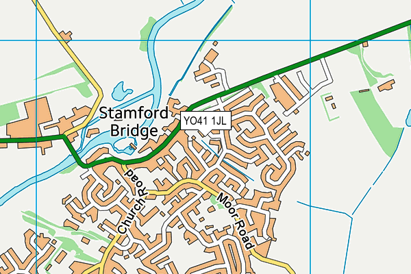 YO41 1JL map - OS VectorMap District (Ordnance Survey)