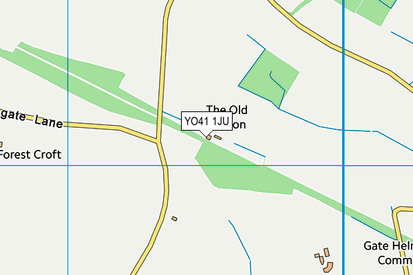 YO41 1JU map - OS VectorMap District (Ordnance Survey) YO41 1JU map - OS VectorMap District (Ordnance Survey)