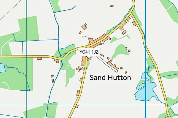 YO41 1JZ map - OS VectorMap District (Ordnance Survey) YO41 1JZ map - OS VectorMap District (Ordnance Survey)