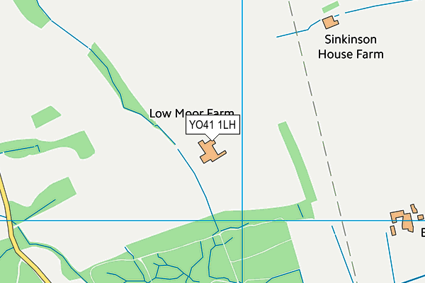 YO41 1LH map - OS VectorMap District (Ordnance Survey)