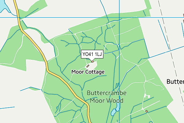 YO41 1LJ map - OS VectorMap District (Ordnance Survey)