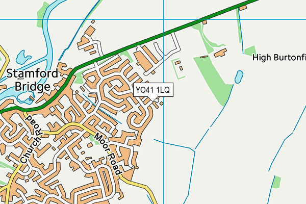 YO41 1LQ map - OS VectorMap District (Ordnance Survey) YO41 1LQ map - OS VectorMap District (Ordnance Survey)