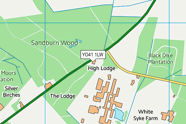 YO41 1LW map - OS VectorMap District (Ordnance Survey)