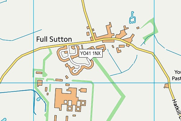 YO41 1NX map - OS VectorMap District (Ordnance Survey)