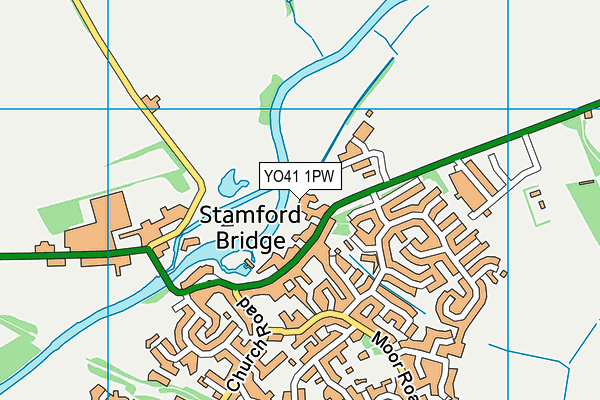 YO41 1PW map - OS VectorMap District (Ordnance Survey) YO41 1PW map - OS VectorMap District (Ordnance Survey)