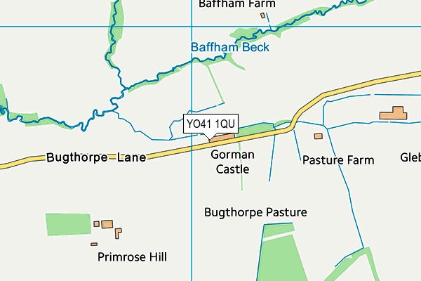 YO41 1QU map - OS VectorMap District (Ordnance Survey) YO41 1QU map - OS VectorMap District (Ordnance Survey)