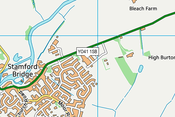 YO41 1SB map - OS VectorMap District (Ordnance Survey) YO41 1SB map - OS VectorMap District (Ordnance Survey)