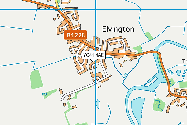 YO41 4AE map - OS VectorMap District (Ordnance Survey)