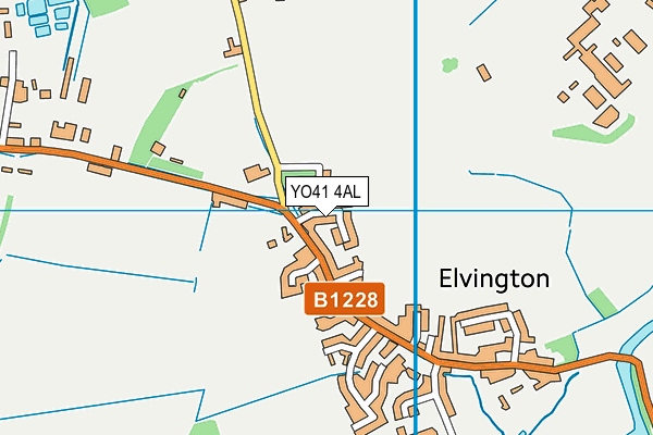 YO41 4AL map - OS VectorMap District (Ordnance Survey) YO41 4AL map - OS VectorMap District (Ordnance Survey)