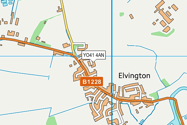 YO41 4AN map - OS VectorMap District (Ordnance Survey) YO41 4AN map - OS VectorMap District (Ordnance Survey)