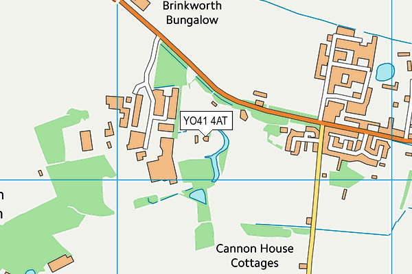 YO41 4AT map - OS VectorMap District (Ordnance Survey)