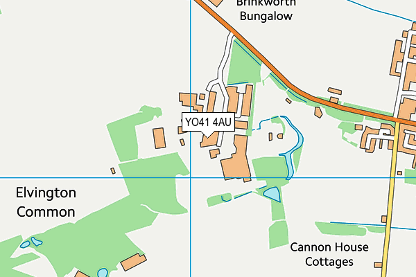 YO41 4AU map - OS VectorMap District (Ordnance Survey) YO41 4AU map - OS VectorMap District (Ordnance Survey)