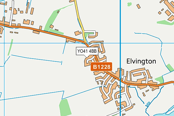 YO41 4BB map - OS VectorMap District (Ordnance Survey) YO41 4BB map - OS VectorMap District (Ordnance Survey)