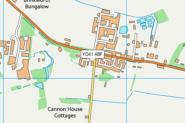 YO41 4BF map - OS VectorMap District (Ordnance Survey)