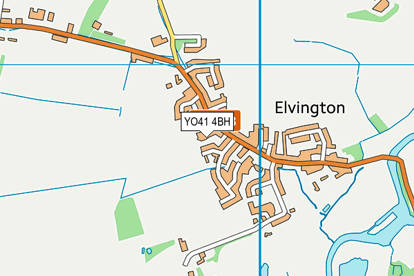 YO41 4BH map - OS VectorMap District (Ordnance Survey) YO41 4BH map - OS VectorMap District (Ordnance Survey)