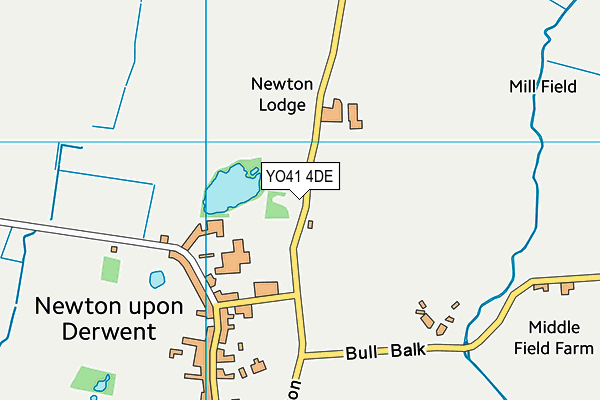 YO41 4DE map - OS VectorMap District (Ordnance Survey)