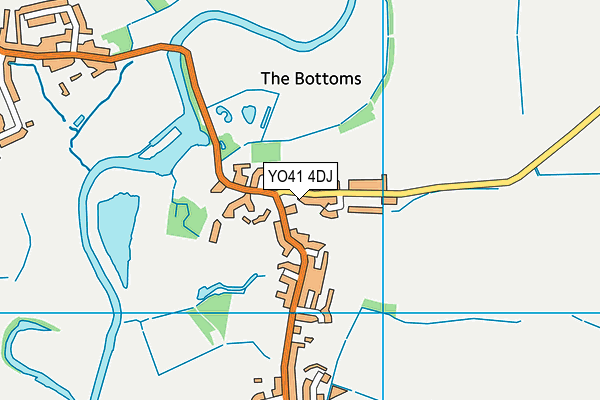 YO41 4DJ map - OS VectorMap District (Ordnance Survey) YO41 4DJ map - OS VectorMap District (Ordnance Survey)