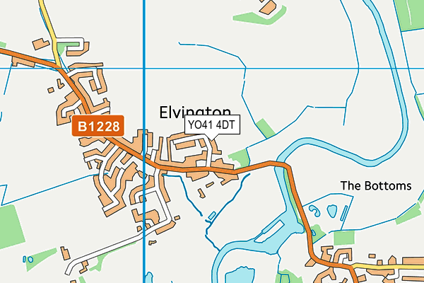 YO41 4DT map - OS VectorMap District (Ordnance Survey)