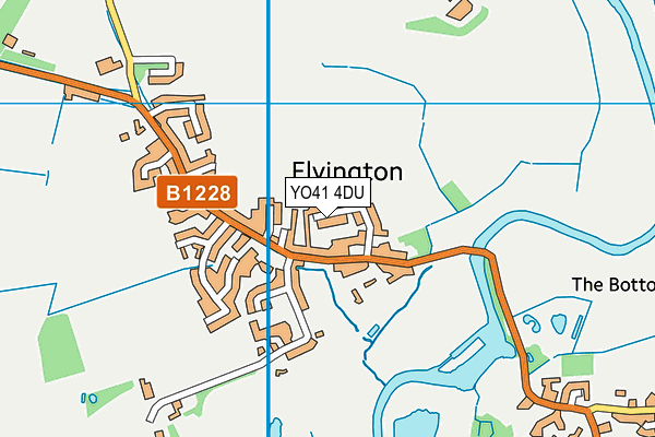 YO41 4DU map - OS VectorMap District (Ordnance Survey) YO41 4DU map - OS VectorMap District (Ordnance Survey)