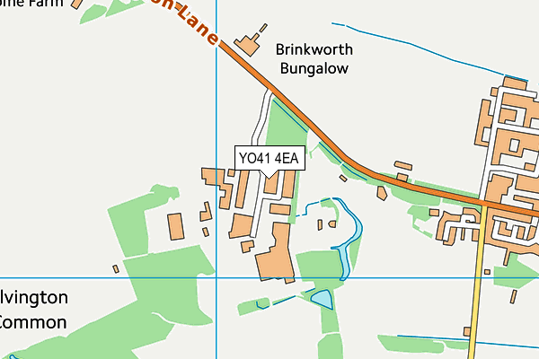 YO41 4EA map - OS VectorMap District (Ordnance Survey)