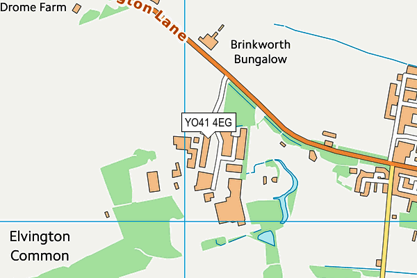 YO41 4EG map - OS VectorMap District (Ordnance Survey)