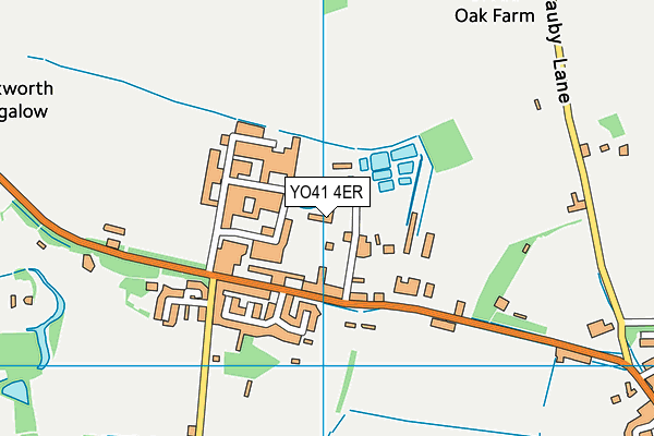 YO41 4ER map - OS VectorMap District (Ordnance Survey) YO41 4ER map - OS VectorMap District (Ordnance Survey)