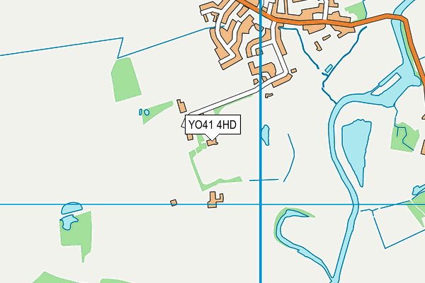 YO41 4HD map - OS VectorMap District (Ordnance Survey) YO41 4HD map - OS VectorMap District (Ordnance Survey)
