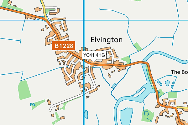 YO41 4HG map - OS VectorMap District (Ordnance Survey)