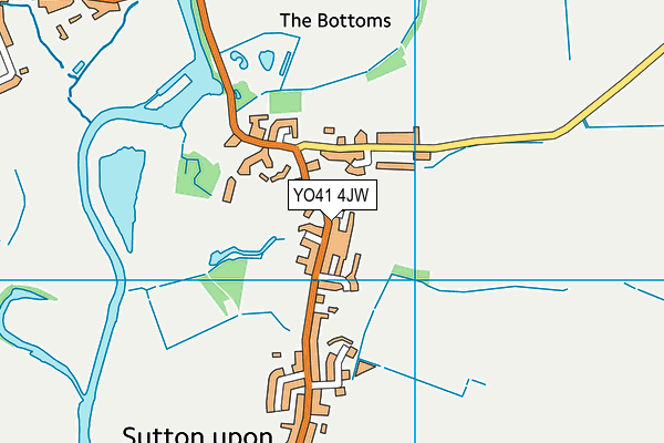 YO41 4JW map - OS VectorMap District (Ordnance Survey)