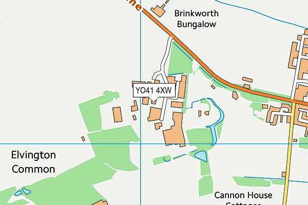 YO41 4XW map - OS VectorMap District (Ordnance Survey) YO41 4XW map - OS VectorMap District (Ordnance Survey)