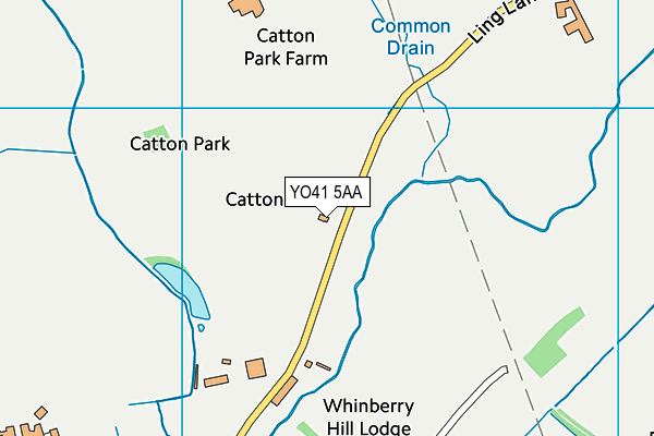 YO41 5AA map - OS VectorMap District (Ordnance Survey)