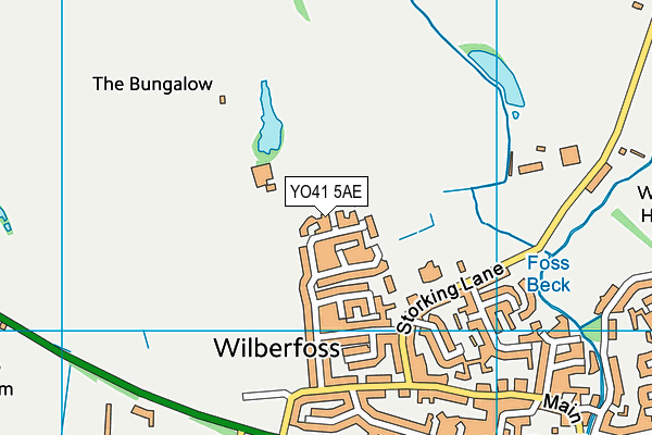 YO41 5AE map - OS VectorMap District (Ordnance Survey) YO41 5AE map - OS VectorMap District (Ordnance Survey)