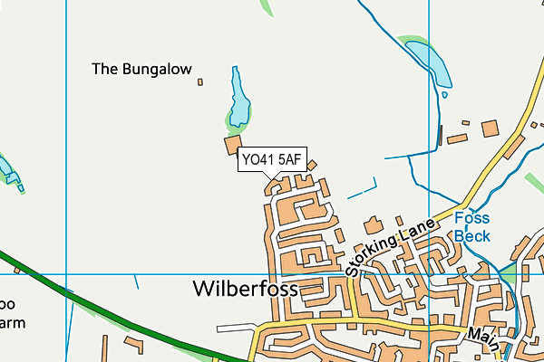 YO41 5AF map - OS VectorMap District (Ordnance Survey) YO41 5AF map - OS VectorMap District (Ordnance Survey)