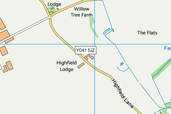YO41 5JZ map - OS VectorMap District (Ordnance Survey)