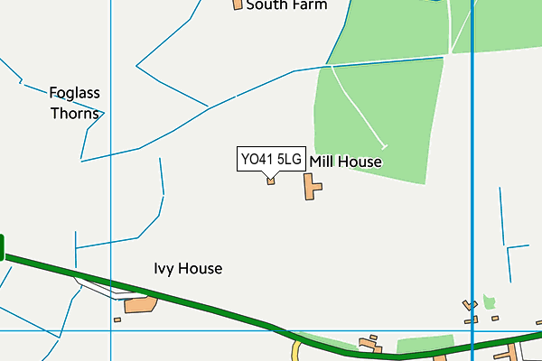 YO41 5LG map - OS VectorMap District (Ordnance Survey) YO41 5LG map - OS VectorMap District (Ordnance Survey)