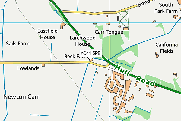 YO41 5PE map - OS VectorMap District (Ordnance Survey)