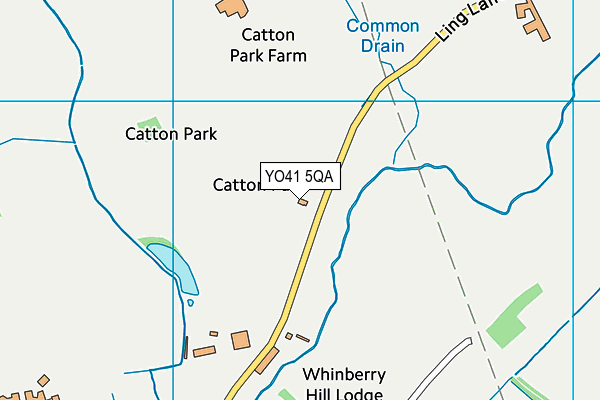 YO41 5QA map - OS VectorMap District (Ordnance Survey) YO41 5QA map - OS VectorMap District (Ordnance Survey)